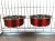 Ellie-Bo Pair of Large Dog Bowls For Crates, Cages or Pens in Red