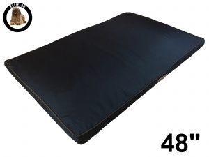 Ellie-Bo XXL Black Memory Foam Waterproof Dog Bed to fit 48 inch Dog Cage