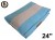 Ellie-Bo Small Striped Blue & Grey Dog Bed to fit 24 inch Dog Cage