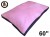 Ellie-Bo Jumbo 60 inch Dog Bed with Brown Corduroy Sides and Pink Faux Fur Topping
