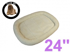 Ellie-Bo Faux Sheepskin Fleece Bed for a 24'' Dog Cage