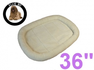 Ellie-Bo Faux Sheepskin Fleece Bed for a 36'' Dog Cage