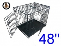 48 Inch Ellie-Bo Standard XXLDog Cage in Black