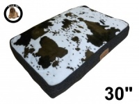 Ellie-Bo Cowhide Pattern Dog Bed to fit Ellie-Bo 30 inch Dog Cage