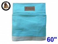 Ellie-Bo Jumbo 60 inch Replacement Blue and Grey Striped Dog Bed Cover