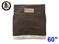 Ellie-Bo Jumbo 60 inch Replacement Brown and Cream Striped Dog Bed Cover