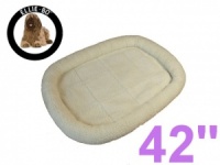 Ellie-Bo Faux Sheepskin Fleece Bed for a 42'' Dog Cage