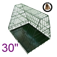 30 Inch Ellie-Bo Standard Slanted Medium Dog Cage in Black